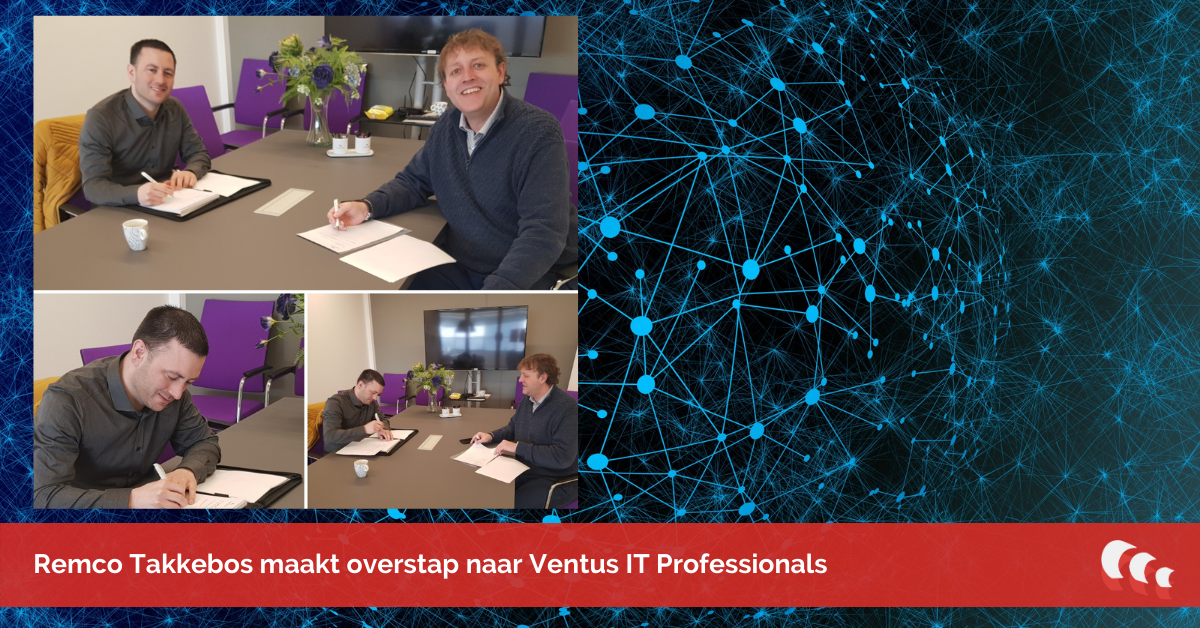 Remco Takkebos maakt overstap naar Ventus IT Professionals