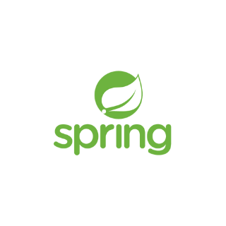 Logo van Spring in groene letters