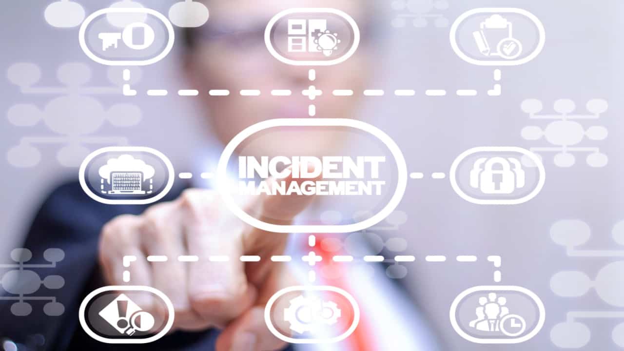 Incident management proces waar verschillende onderdelen worden uitgelicht.
