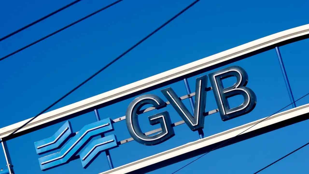 Foto van het logo van GVB.